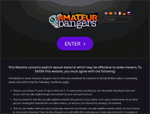 Tablet Screenshot of amateurbangers.com